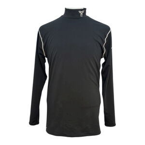 Nike Pro Men's XXL Kobe Long Sleeve Shirt Dri Fit Black Mock Neck Y2K Golf